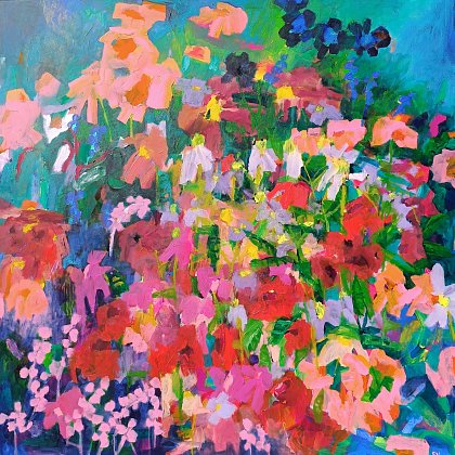 Meadow Palette, 140 x 140 cm
